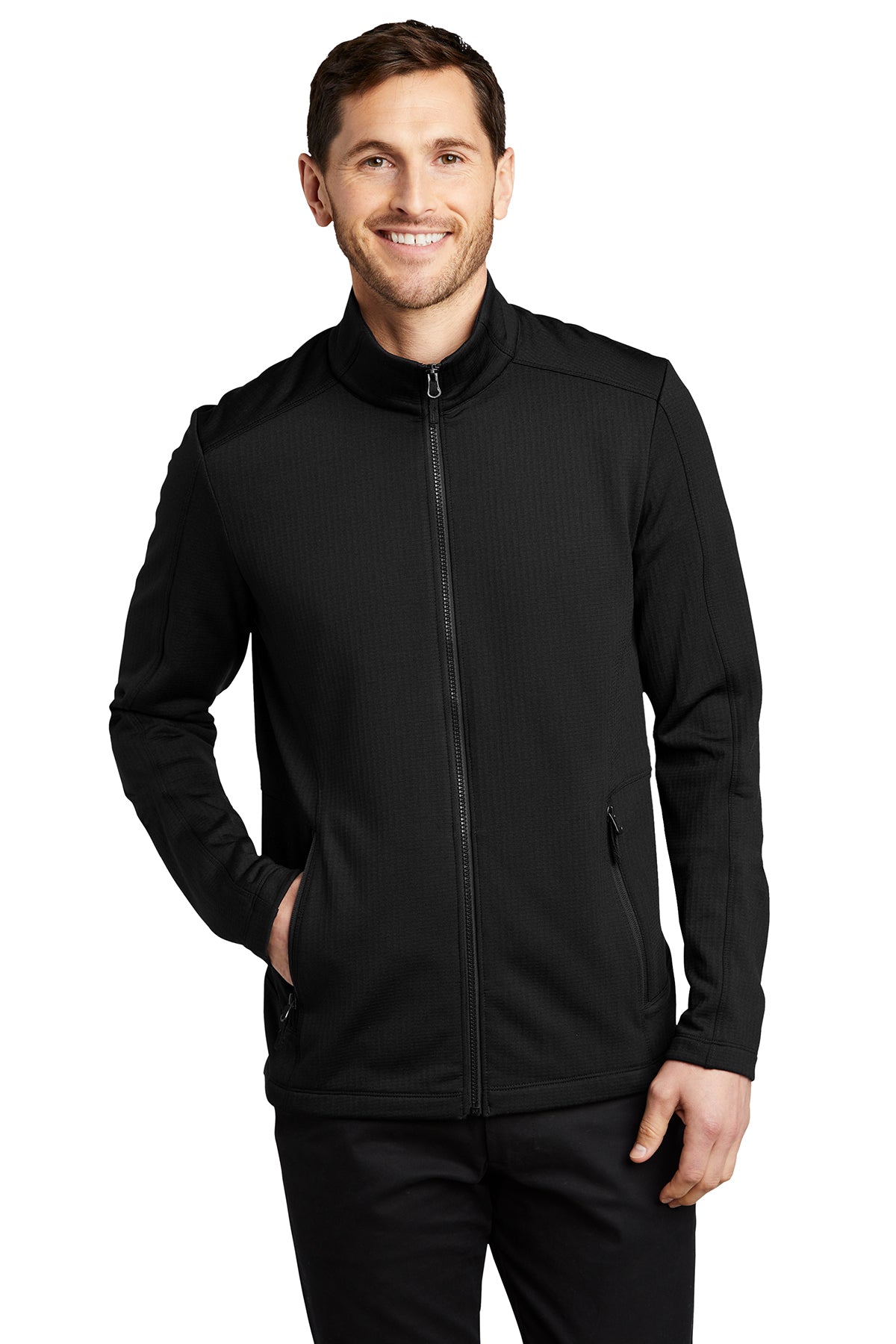 EMBROIDERED - F239 - Port Authority® Grid Fleece Jacket