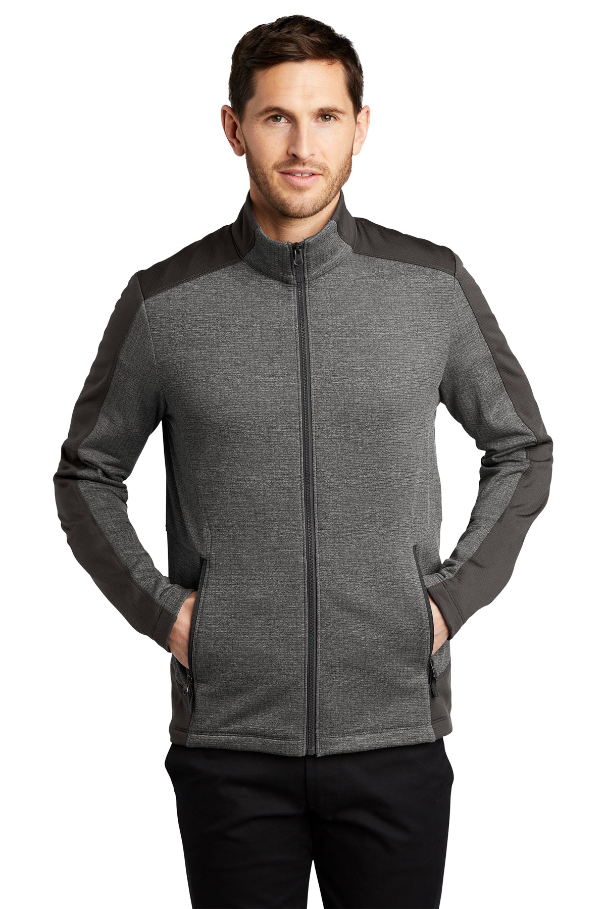 EMBROIDERED - F239 - Port Authority® Grid Fleece Jacket