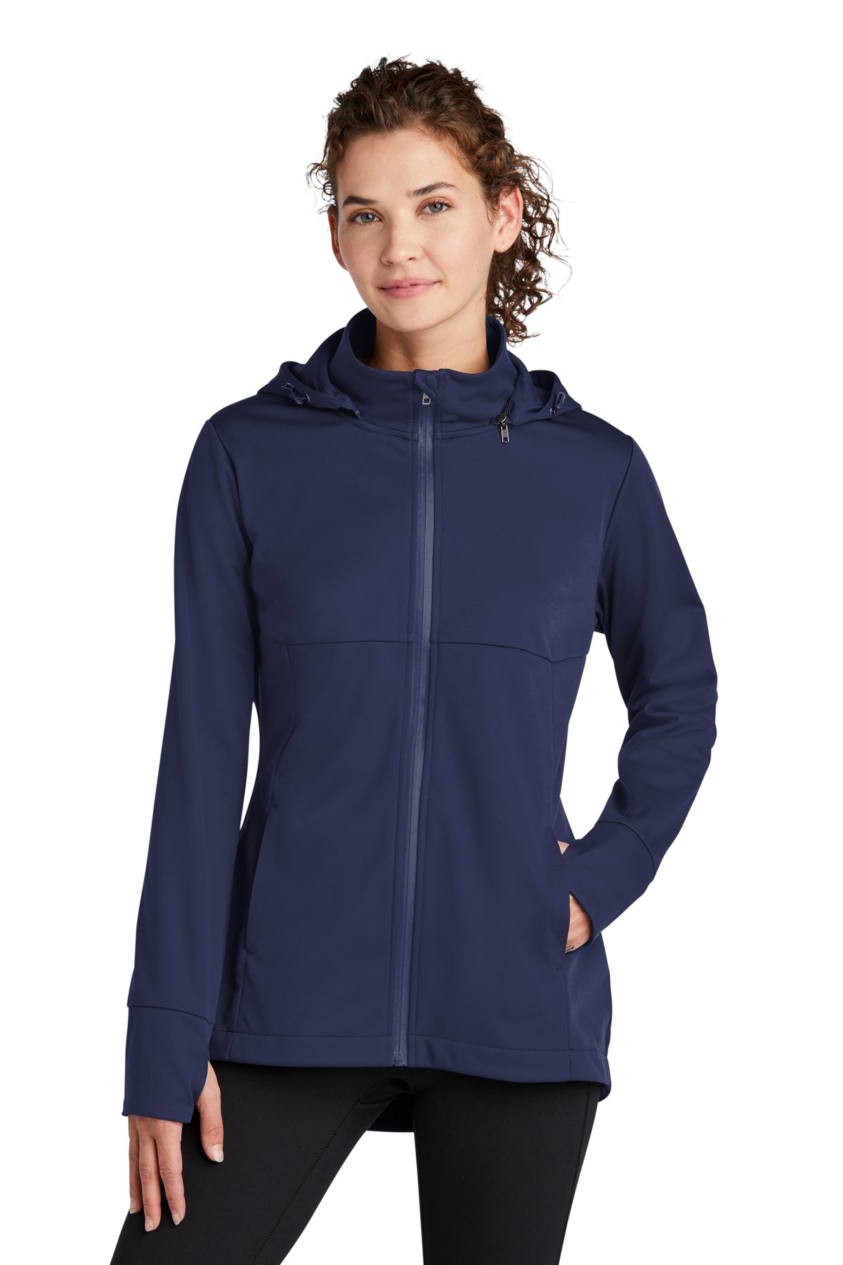 EMBROIDERED - LST980 - Sport-Tek® Ladies Hooded Soft Shell Jacket