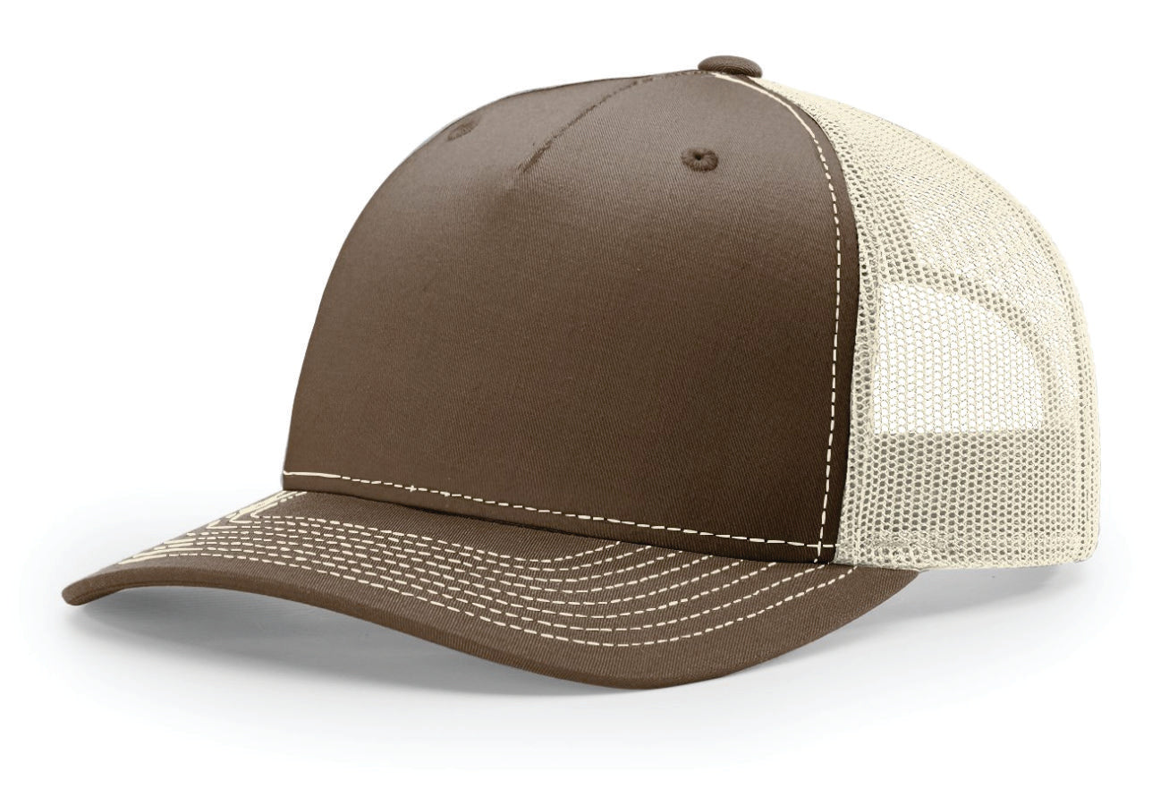 EMBROIDERED - 112FP -Richardson® 5-Panel Trucker Cap
