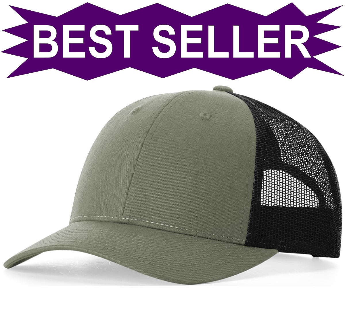 EMBROIDERED - 115 - Richardson® 115 Casual Structured Snapback Trucker Cap