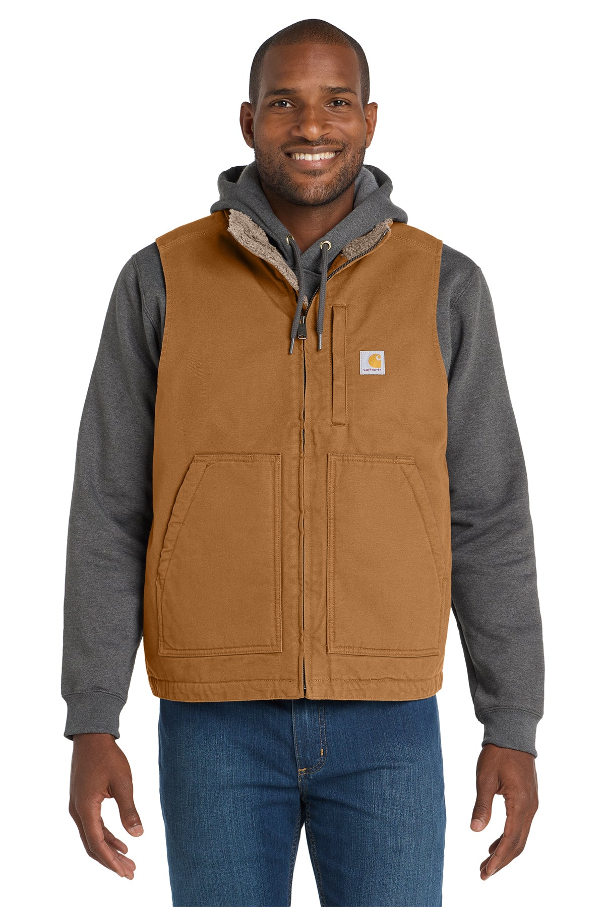 EMBROIDERED - CT104277 - Carhartt® Sherpa-Lined Mock Neck Vest