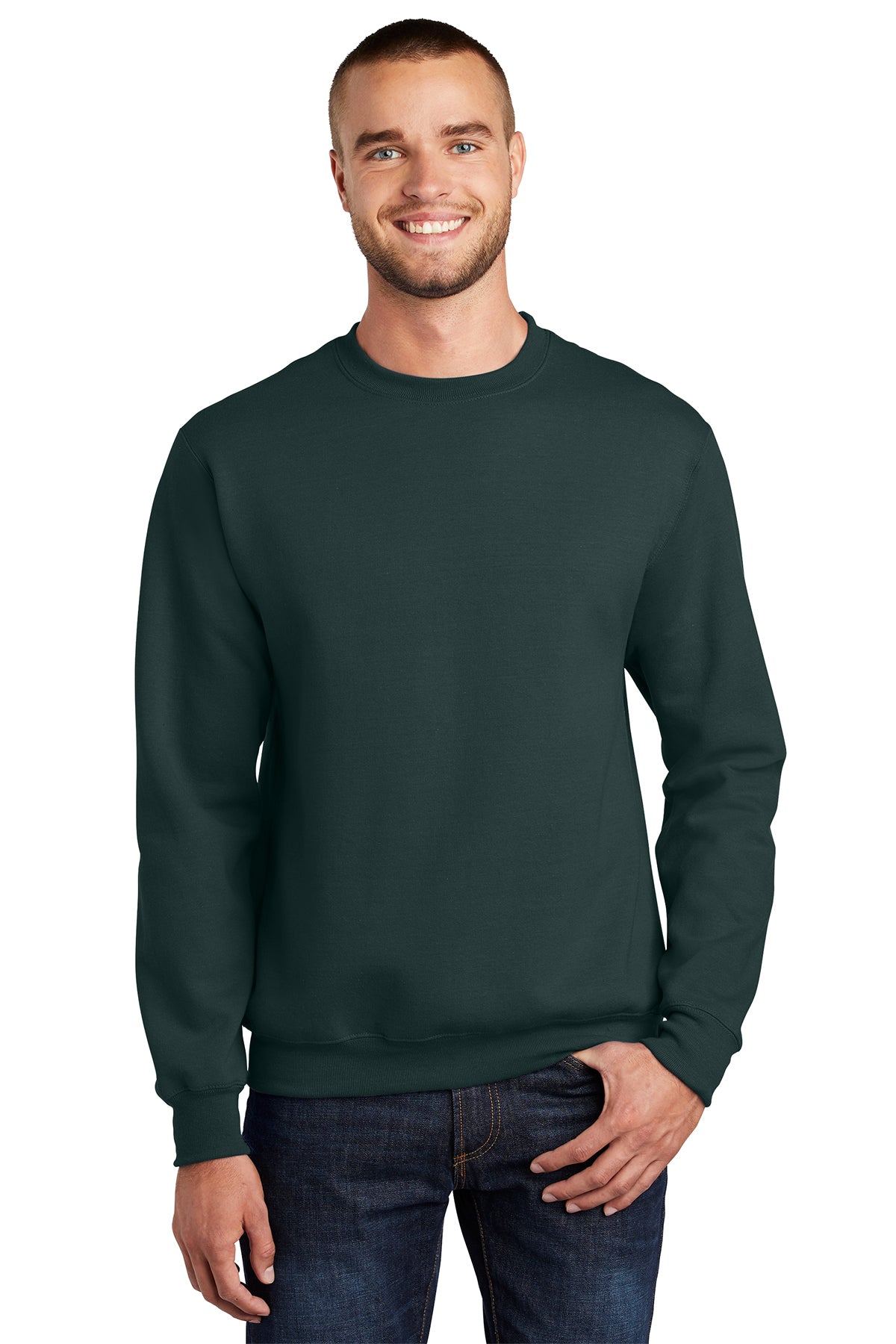 SCREEN PRINTED - PC90 - Port & Company® Men's Essential Fleece Crewneck Sweatshirt