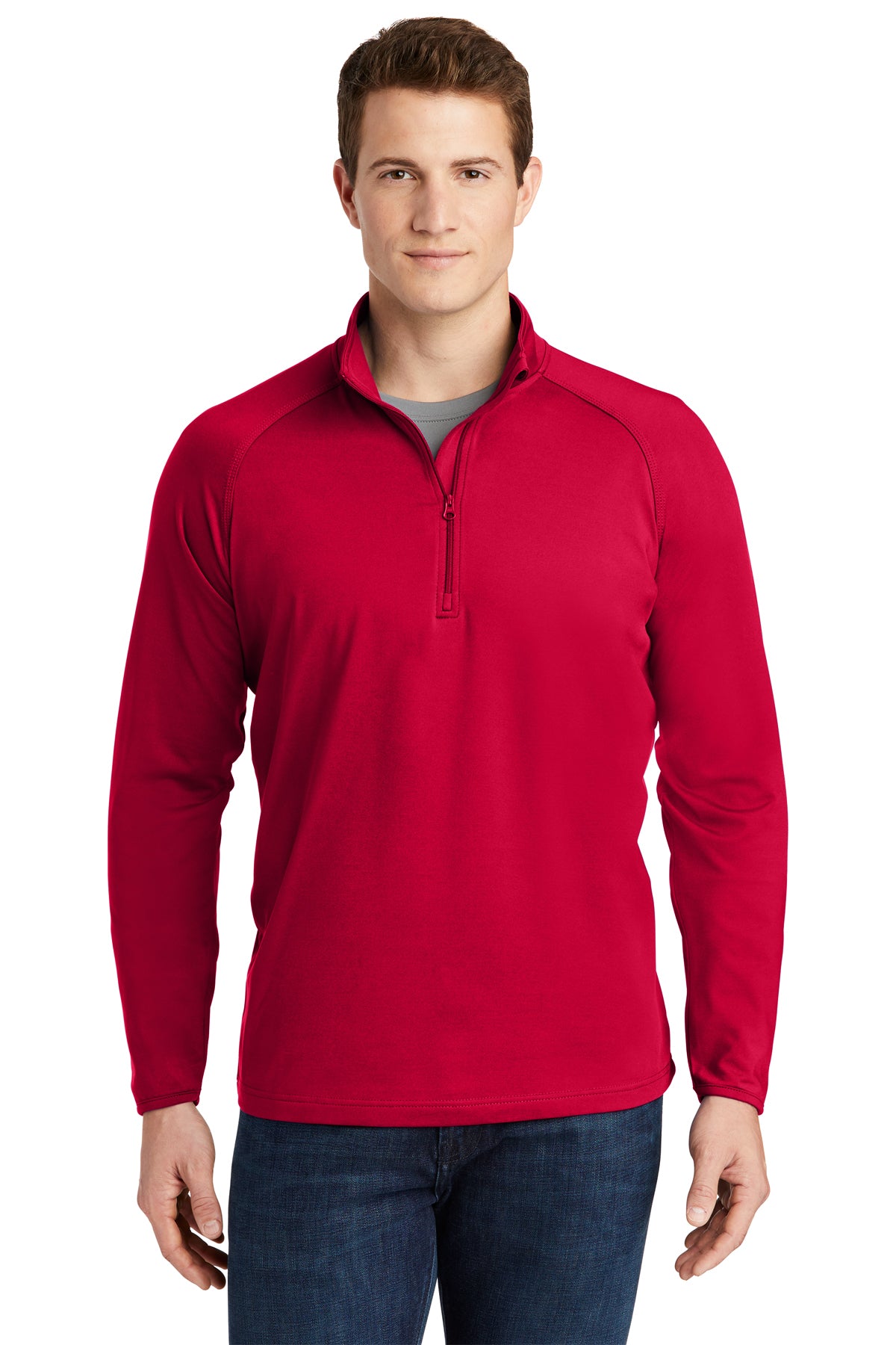 Embroidered- TST850 - Sport-Tek® Tall Sport-Wick® Stretch 1/4-Zip Pullover