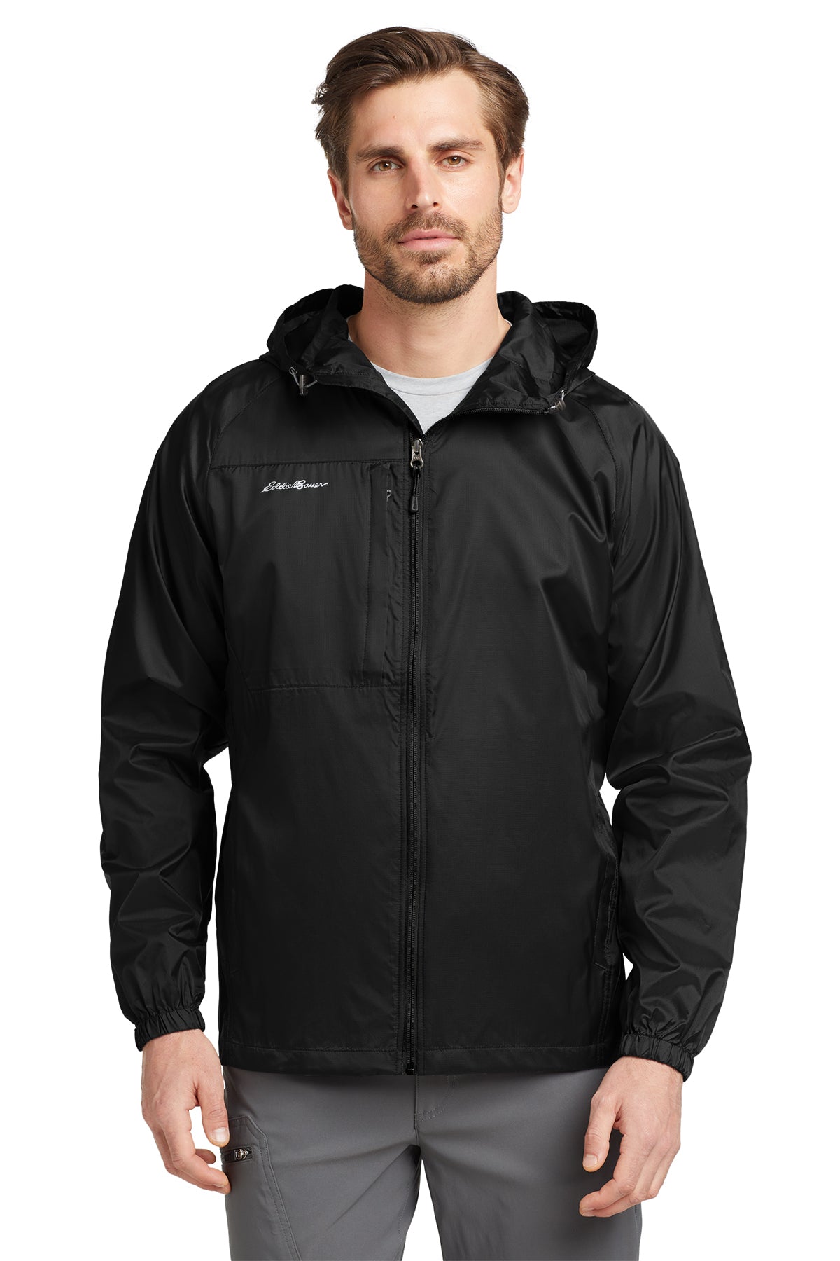 EMBROIDERED - EB500 - Eddie Bauer® Men's Packable Wind Jacket