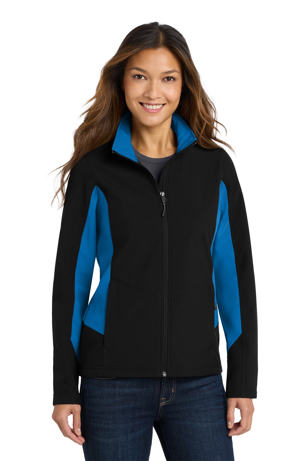 EMBROIDERED - L318 - Port Authority® Ladies' Core Colorblock Soft Shell Jacket