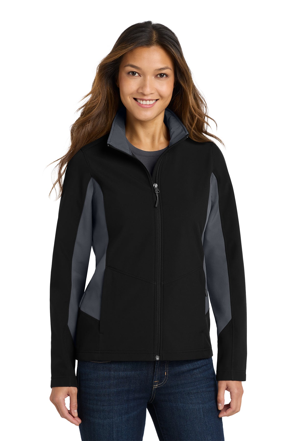EMBROIDERED - L318 - Port Authority® Ladies' Core Colorblock Soft Shell Jacket