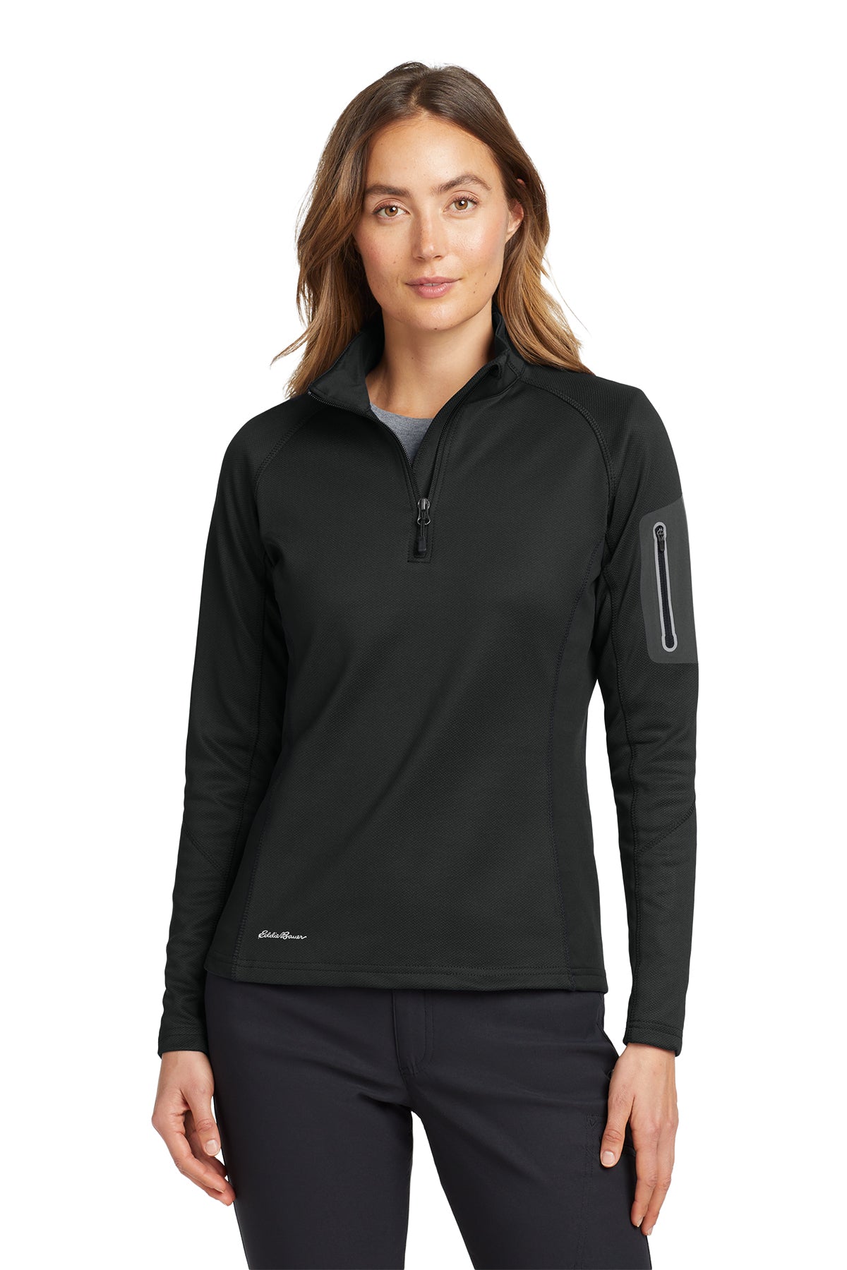 EMBROIDERED - EB235 - Eddie Bauer® Ladies' 1/2-Zip Performance Fleece Jacket