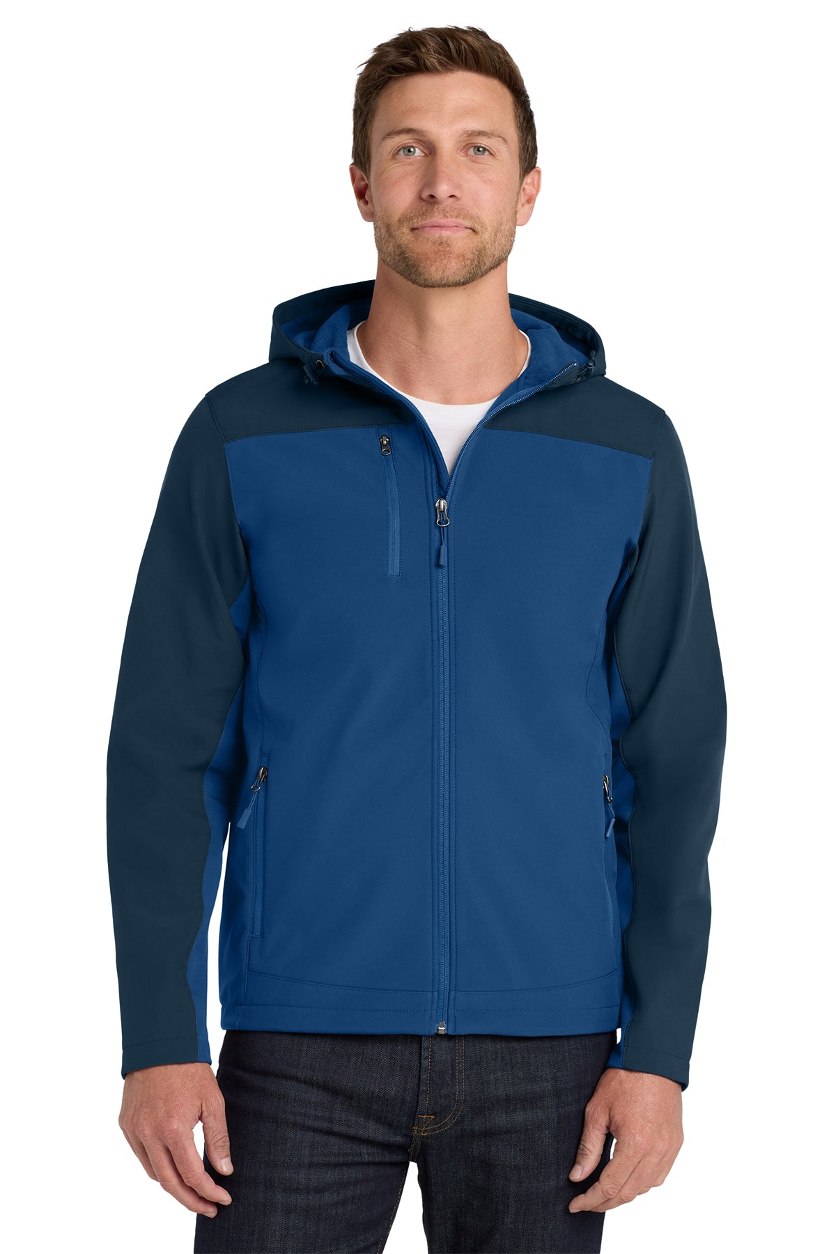 EMBROIDERED - J335 - Port Authority® Men's Hooded Core Soft Shell Jacket