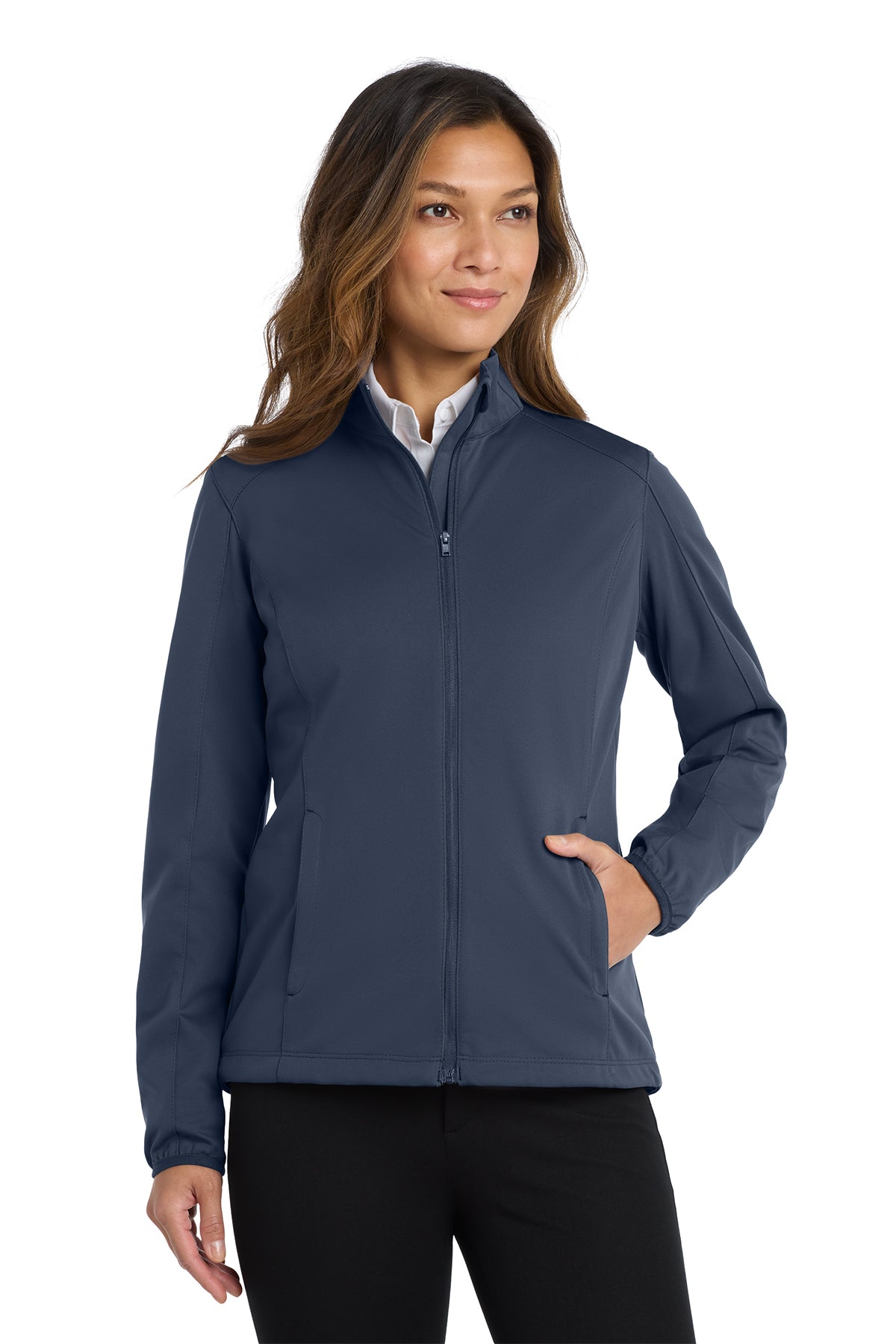 EMBROIDERED - L717 - Port Authority® Ladies' Active Full-Zip Soft Shell Jacket