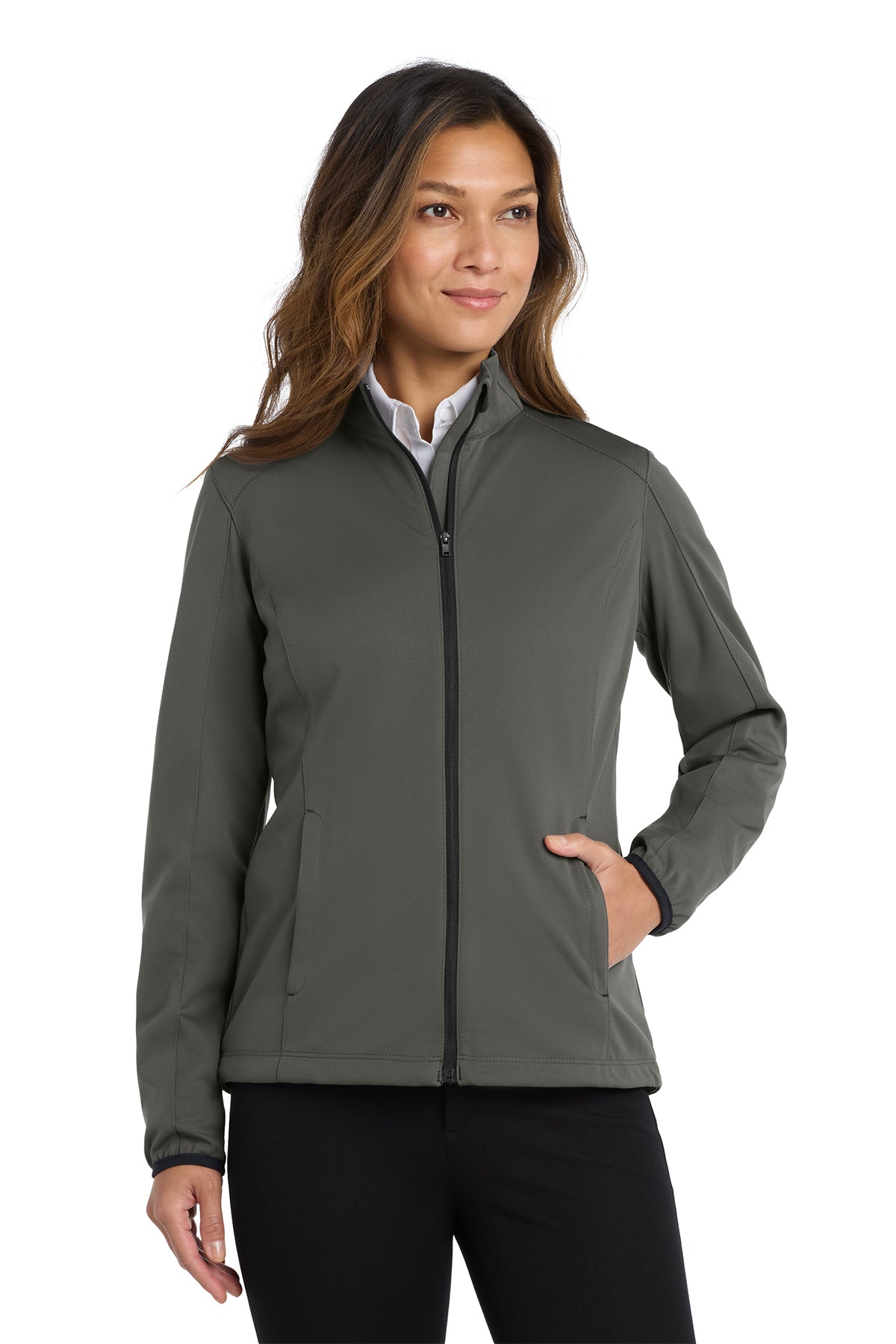 EMBROIDERED - L717 - Port Authority® Ladies' Active Full-Zip Soft Shell Jacket