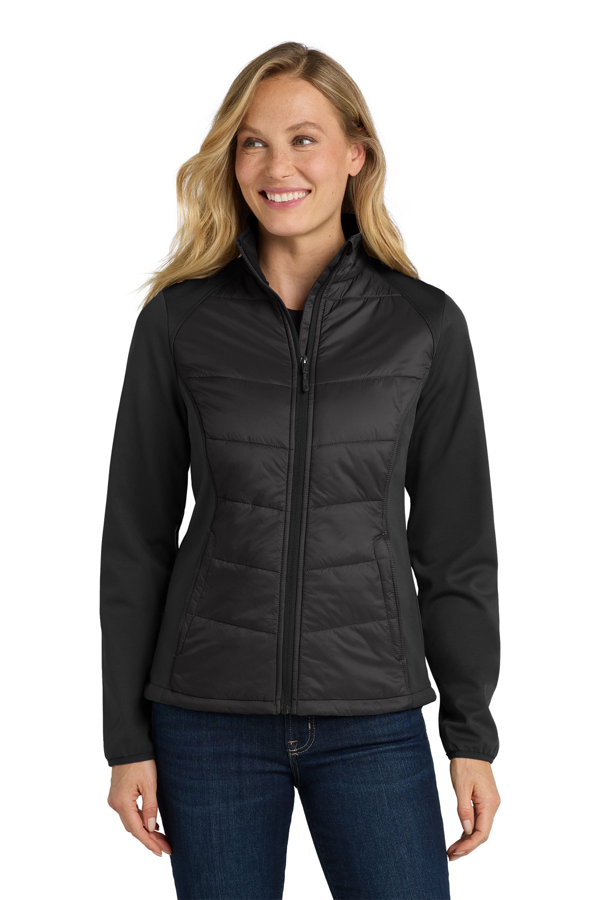 EMBROIDERED - L787 - Port Authority® Ladies' Hybrid Soft Shell Jacket