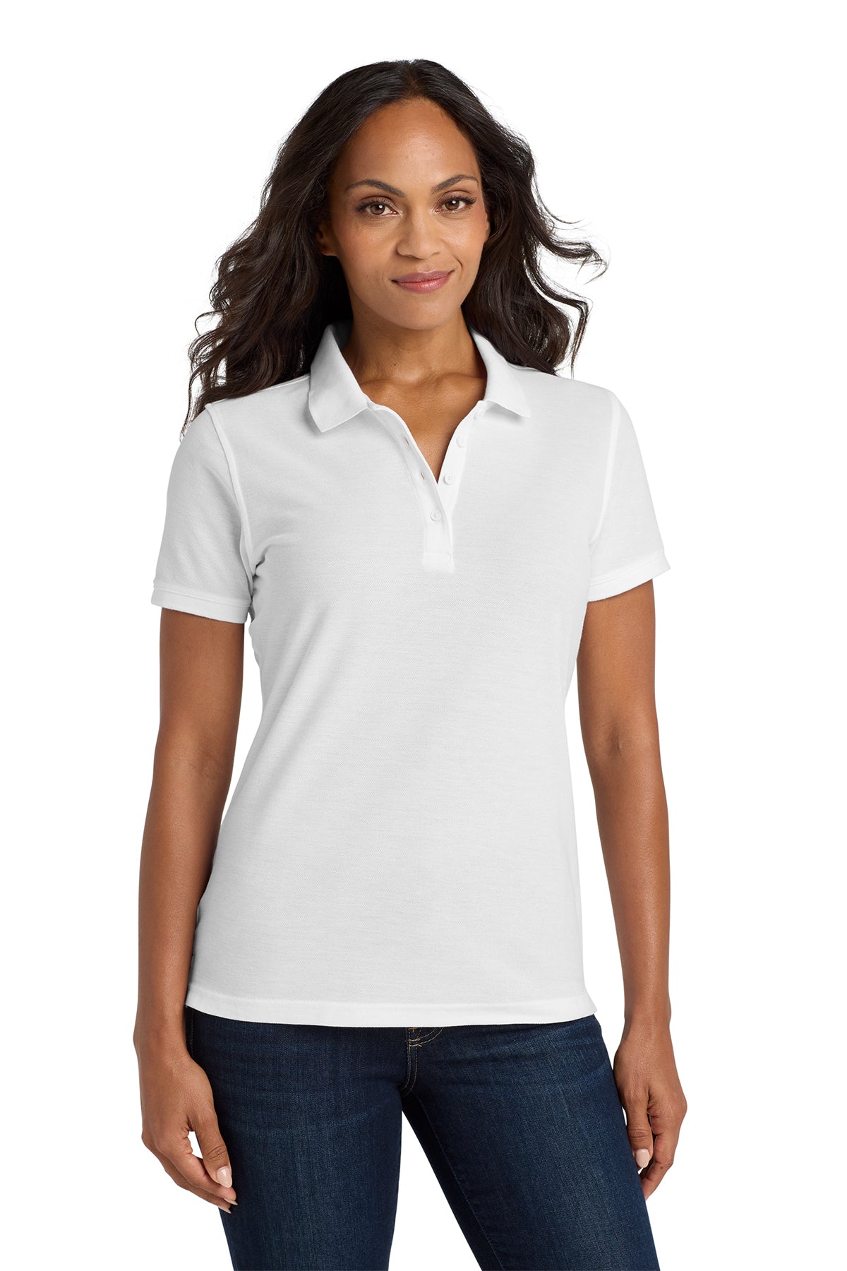 EMBROIDERED - L100- Port Authority® Women's Core Classic Pique Polo