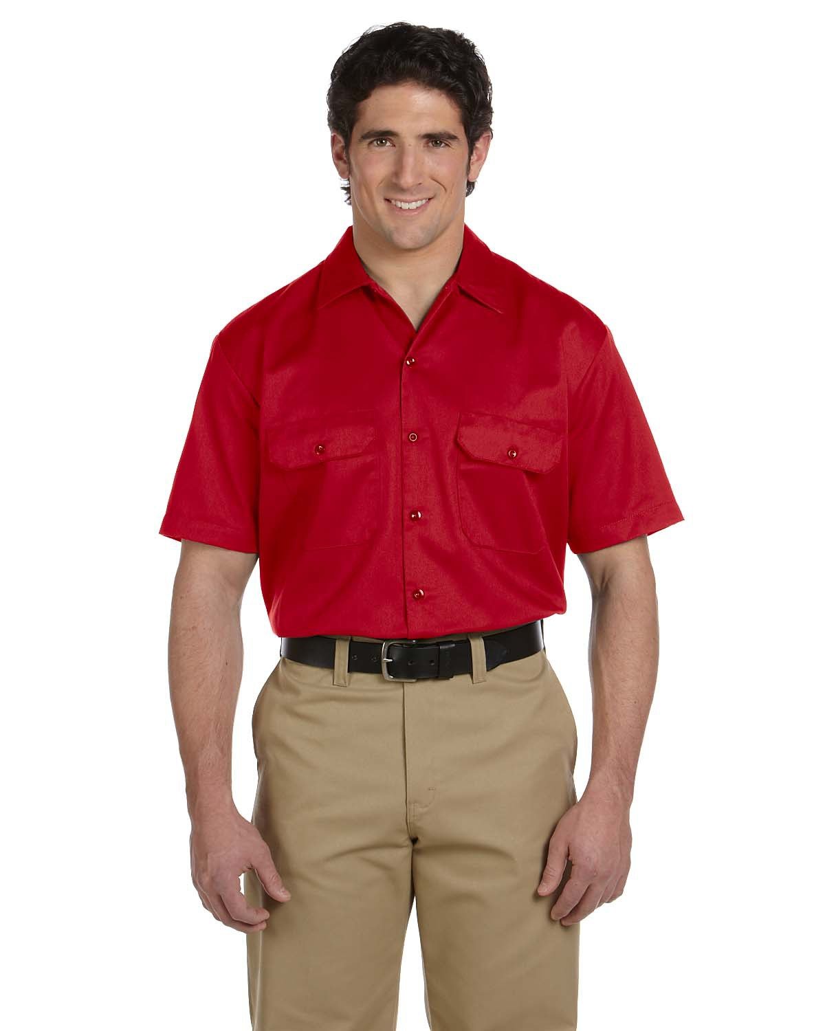 EMBROIDERED - 1574 - Williamson-Dickie Mfg Co Unisex Short-Sleeve Work Shirt