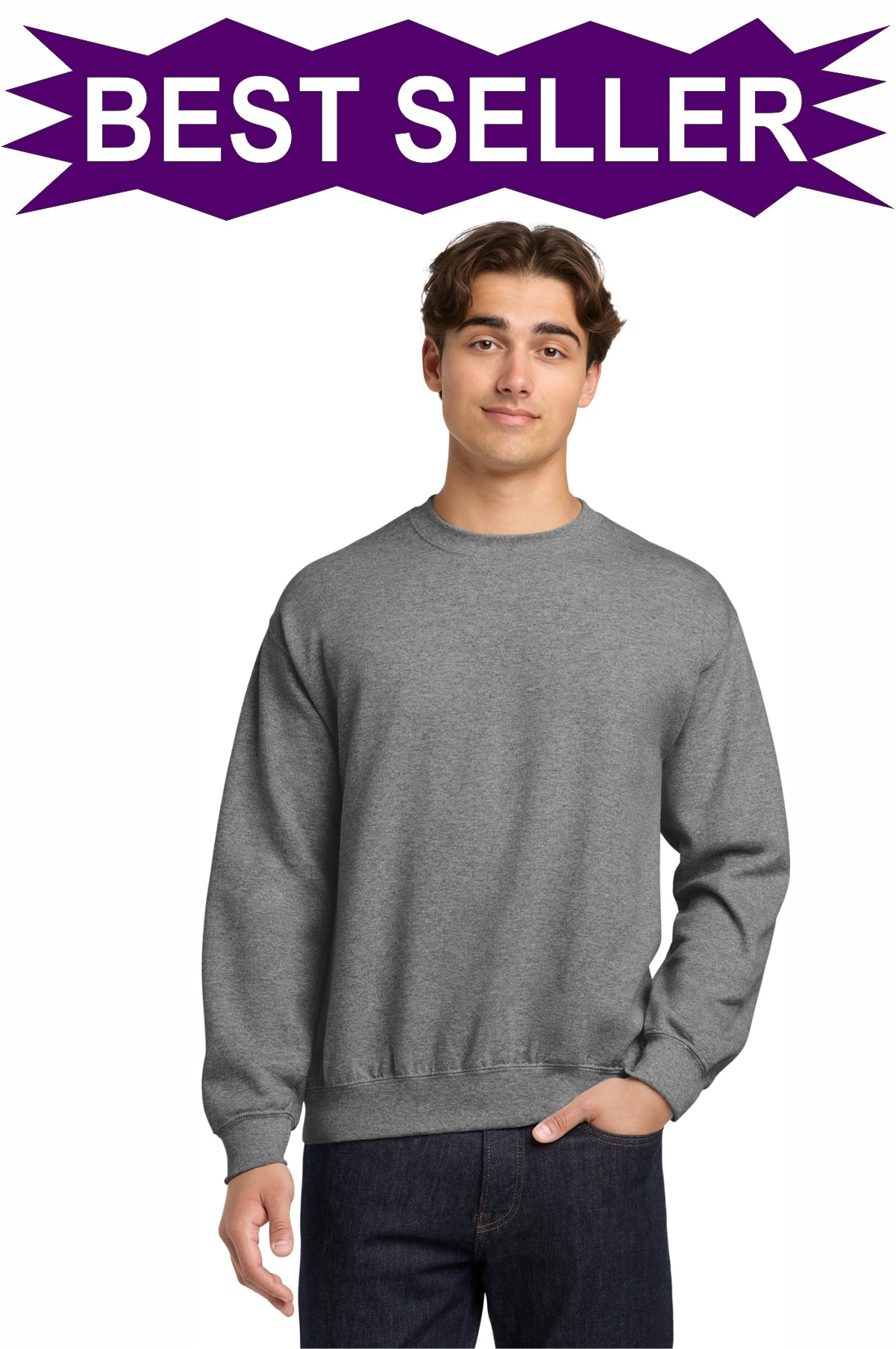 SCREEN PRINTED - 18000 - Gildan® - Heavy Blend™ Crewneck Sweatshirt, 8 oz