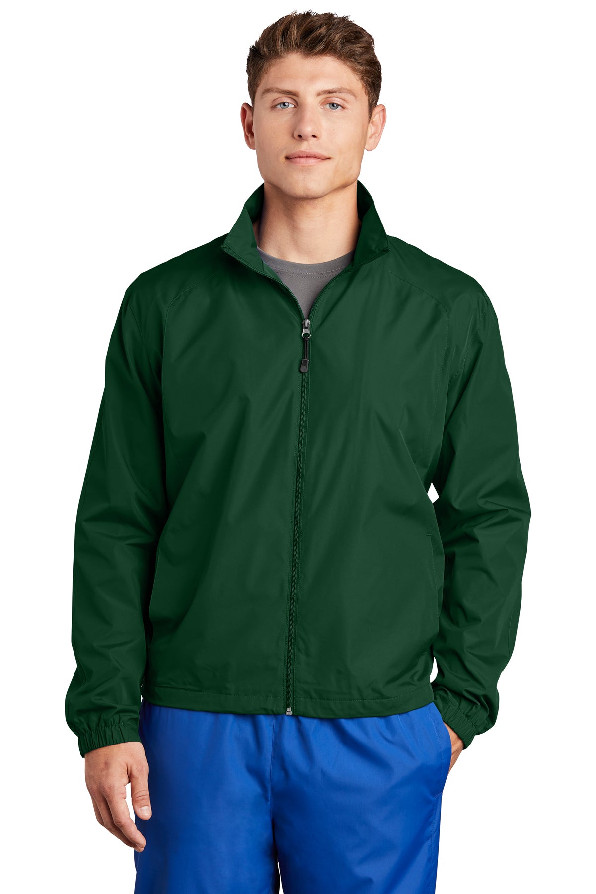 EMBROIDERED - JST70 - Sport-Tek® Men's Full-Zip Wind Jacket