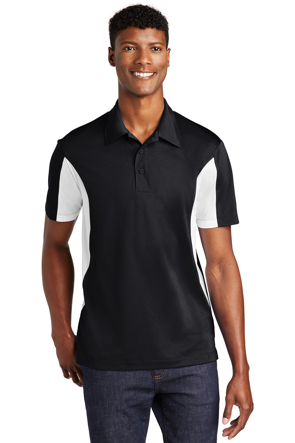 EMBROIDERED - ST655 - Sport-Tek® Side Blocked Micropique Sport-Wick® Polo
