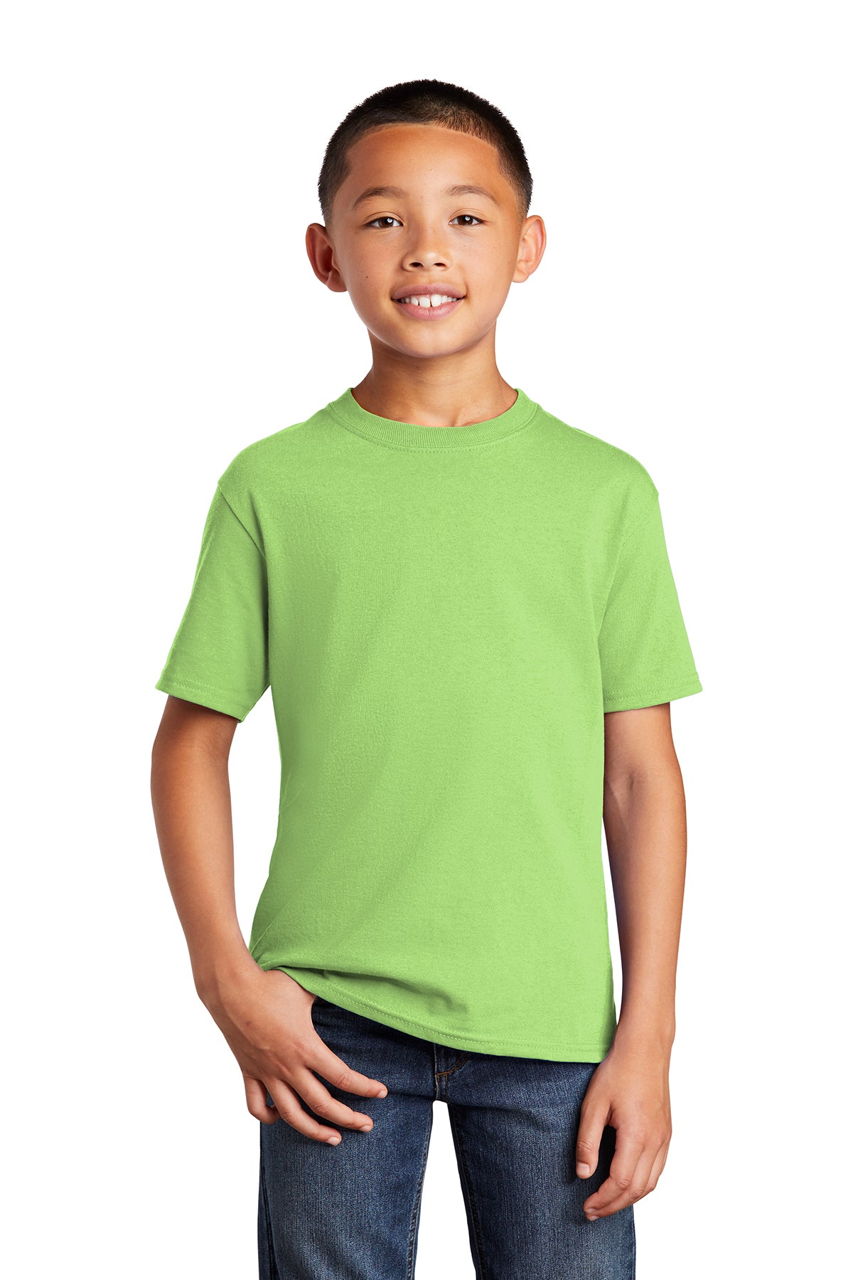 SCREEN PRINTED - PC55Y - Port & Company® Youth Core Blend T-Shirt