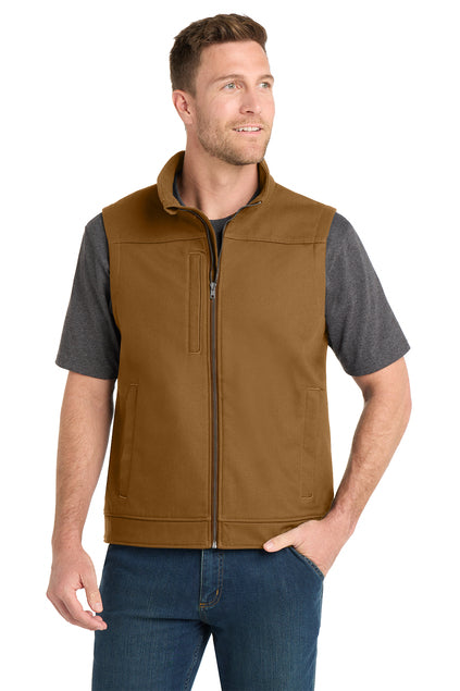 EMBROIDERED - CSV60 - CornerStone® Duck Bonded Soft Shell Vest