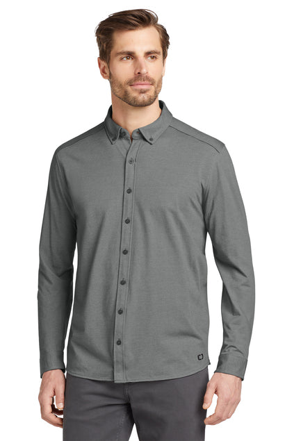 EMBROIDERED -OG145 - OGIO® Code Stretch Long Sleeve Button Up Shirt