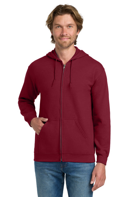EMBROIDERED - 18600 - Gildan® Heavy Blend™ Full Zip Hooded Sweatshirt