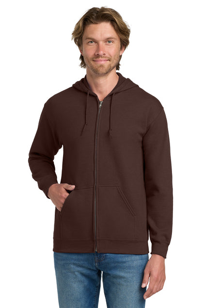 EMBROIDERED - 18600 - Gildan® Heavy Blend™ Full Zip Hooded Sweatshirt