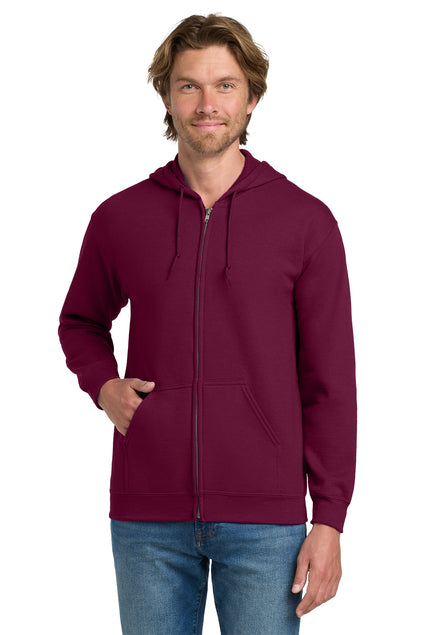 EMBROIDERED - 18600 - Gildan® Heavy Blend™ Full Zip Hooded Sweatshirt