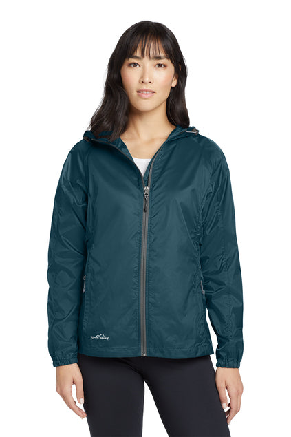 EMBROIDERED - EB501 - Eddie Bauer® Ladies' Packable Wind Jacket