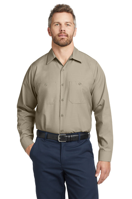 EMBROIDERED - SP14LONG - Red Kap® Industrial Work Shirt (Long Sleeve)