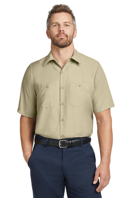 EMBROIDERED - SP24LONG - Red Kap® Short Sleeve Long Size Industrial Work Shirt