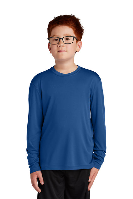 SCREEN PRINTED - YST350LS - Sport-Tek® Youth Long Sleeve PosiCharge® Competitor™ Tee