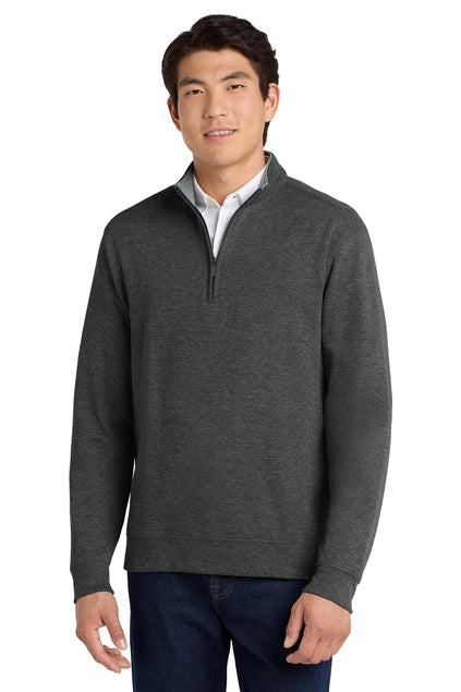 EMBROIDERED - K807 - Port Authority® Men's Interlock 1/4-Zip Sweater
