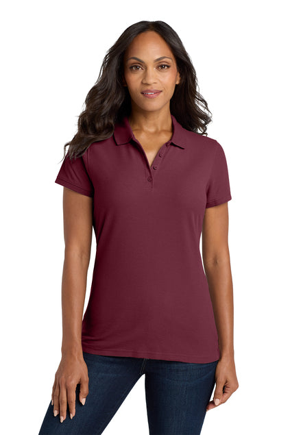 EMBROIDERED - L100- Port Authority® Women's Core Classic Pique Polo