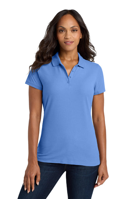EMBROIDERED - L100- Port Authority® Women's Core Classic Pique Polo