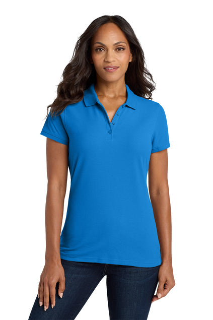 EMBROIDERED - L100- Port Authority® Women's Core Classic Pique Polo