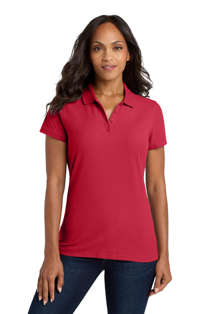 EMBROIDERED - L100- Port Authority® Women's Core Classic Pique Polo