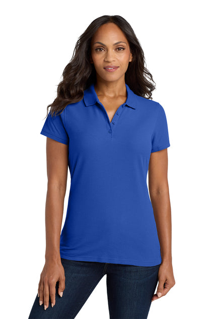 EMBROIDERED - L100- Port Authority® Women's Core Classic Pique Polo