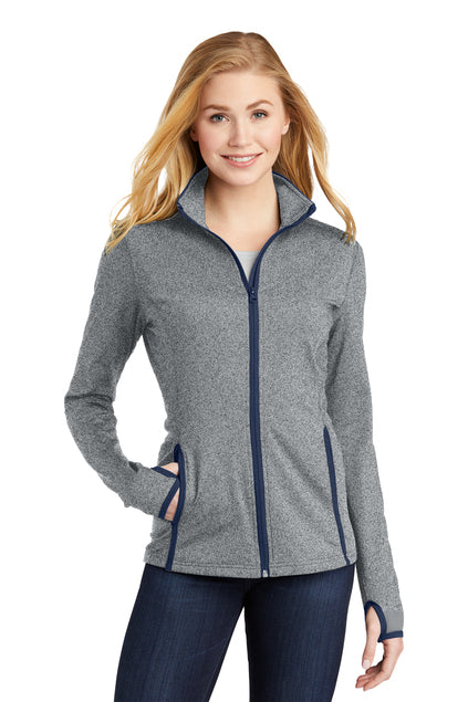 Embroidered - LST853 - Sport-Tek® Women's Sport-Wick® Stretch Contrast Full-Zip Jacket