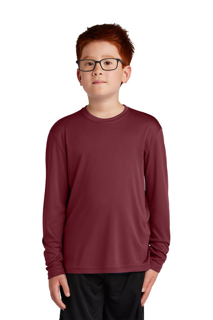 SCREEN PRINTED - YST350LS - Sport-Tek® Youth Long Sleeve PosiCharge® Competitor™ Tee