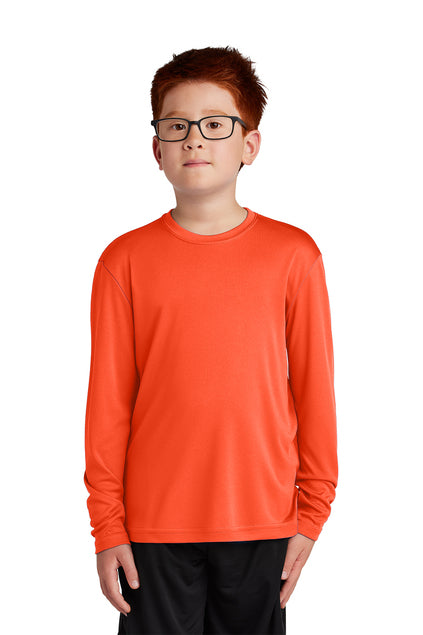 SCREEN PRINTED - YST350LS - Sport-Tek® Youth Long Sleeve PosiCharge® Competitor™ Tee