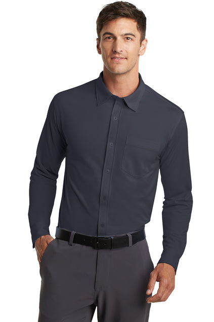 EMBROIDERED - K570 - Port Authority® Dimension Knit Dress Shirt Shirt