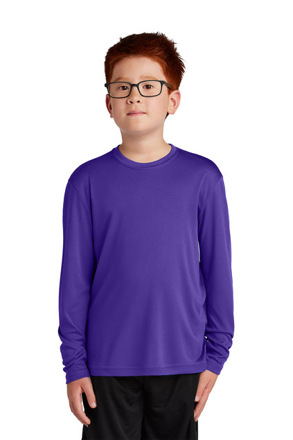 SCREEN PRINTED - YST350LS - Sport-Tek® Youth Long Sleeve PosiCharge® Competitor™ Tee