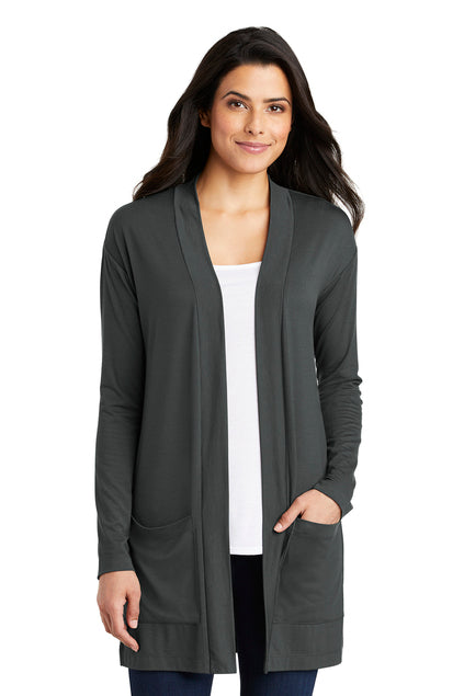 EMBROIDERED - LK5434 - Port Authority® Ladies' Concept Long Pocket Cardigan Sweater