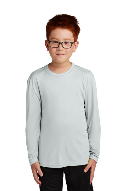 SCREEN PRINTED - YST350LS - Sport-Tek® Youth Long Sleeve PosiCharge® Competitor™ Tee