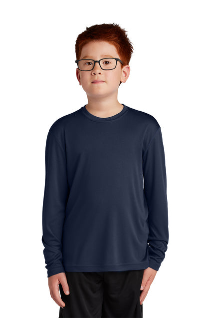 SCREEN PRINTED - YST350LS - Sport-Tek® Youth Long Sleeve PosiCharge® Competitor™ Tee