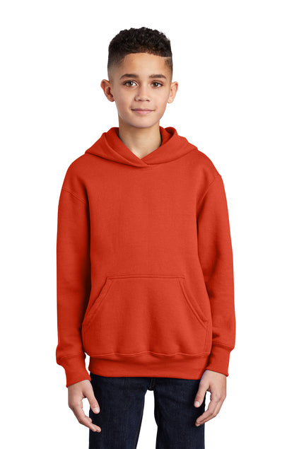 SCREEN PRINTED - PC90YH - Port & Company® Youth Core Fleece Pullover Hooded Sweatshirt