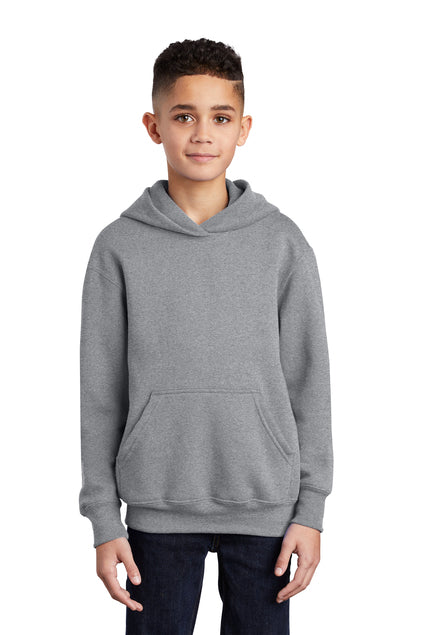 SCREEN PRINTED - PC90YH - Port & Company® Youth Core Fleece Pullover Hooded Sweatshirt