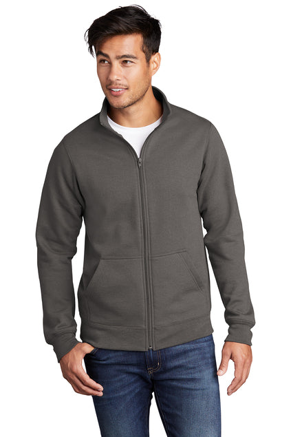 Embroidered - PC78FZ - Port & Company ® Core Fleece Cadet Full-Zip Sweatshirt