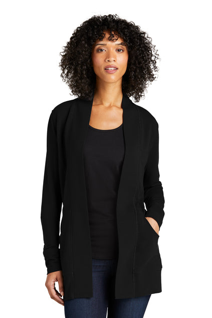 EMBROIDERED - LK825 - Port Authority® Ladies Microterry Cardigan Sweater