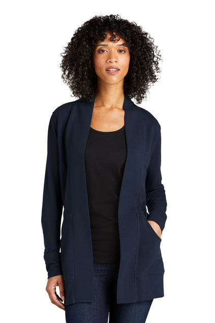 EMBROIDERED - LK825 - Port Authority® Ladies Microterry Cardigan Sweater